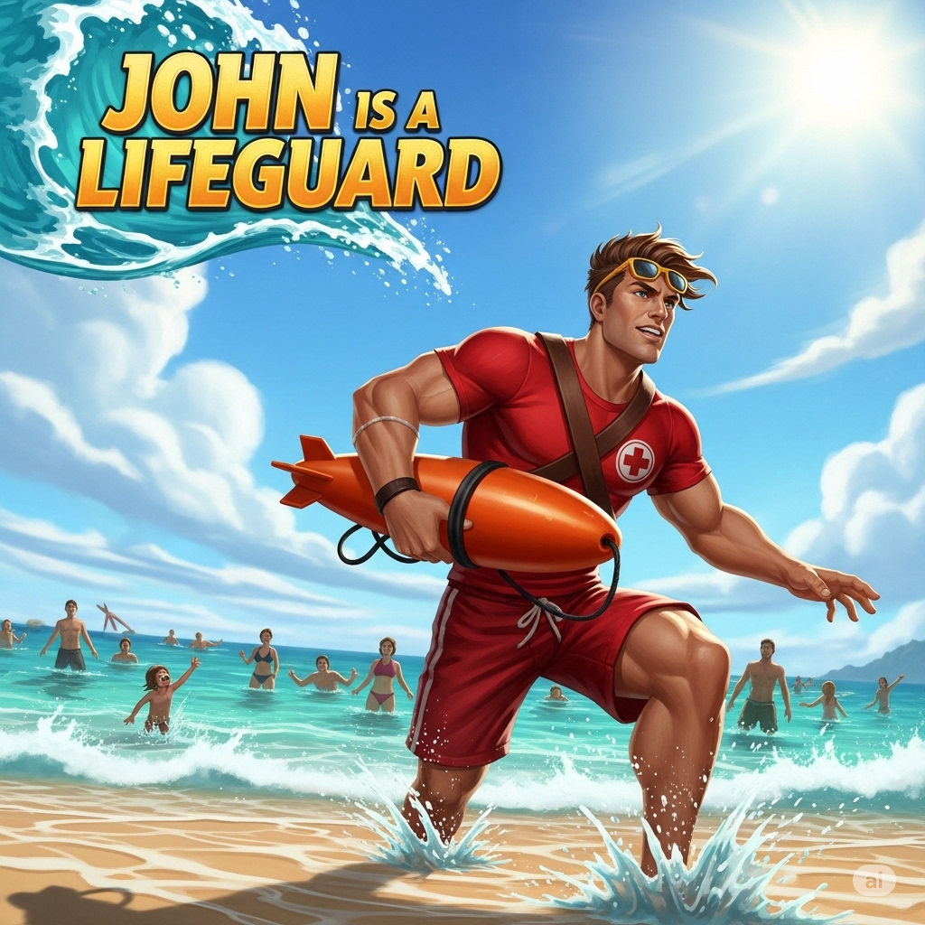 John is a lifeguard