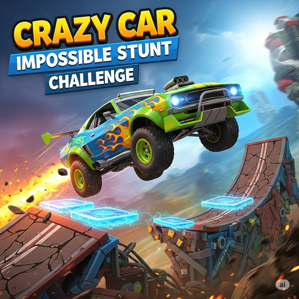 Crazy Car Impossible Stunt Challenge Game