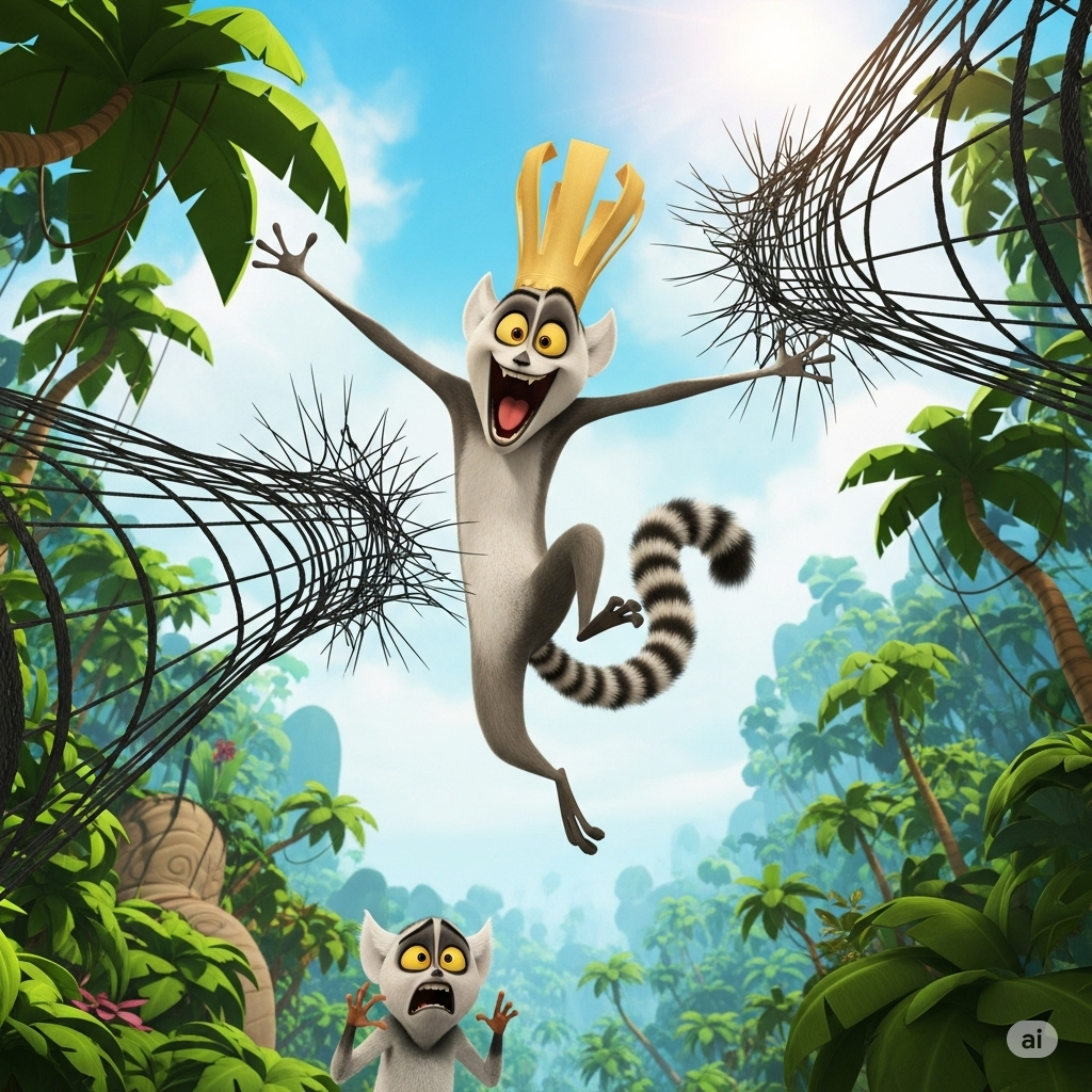 Madagascar King Julien XIII Escape