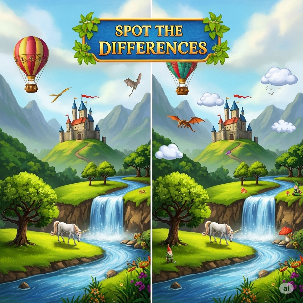 Fantasy Scenery Differences